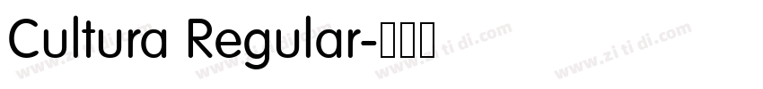 Cultura Regular字体转换 Cultura Regular字体转换